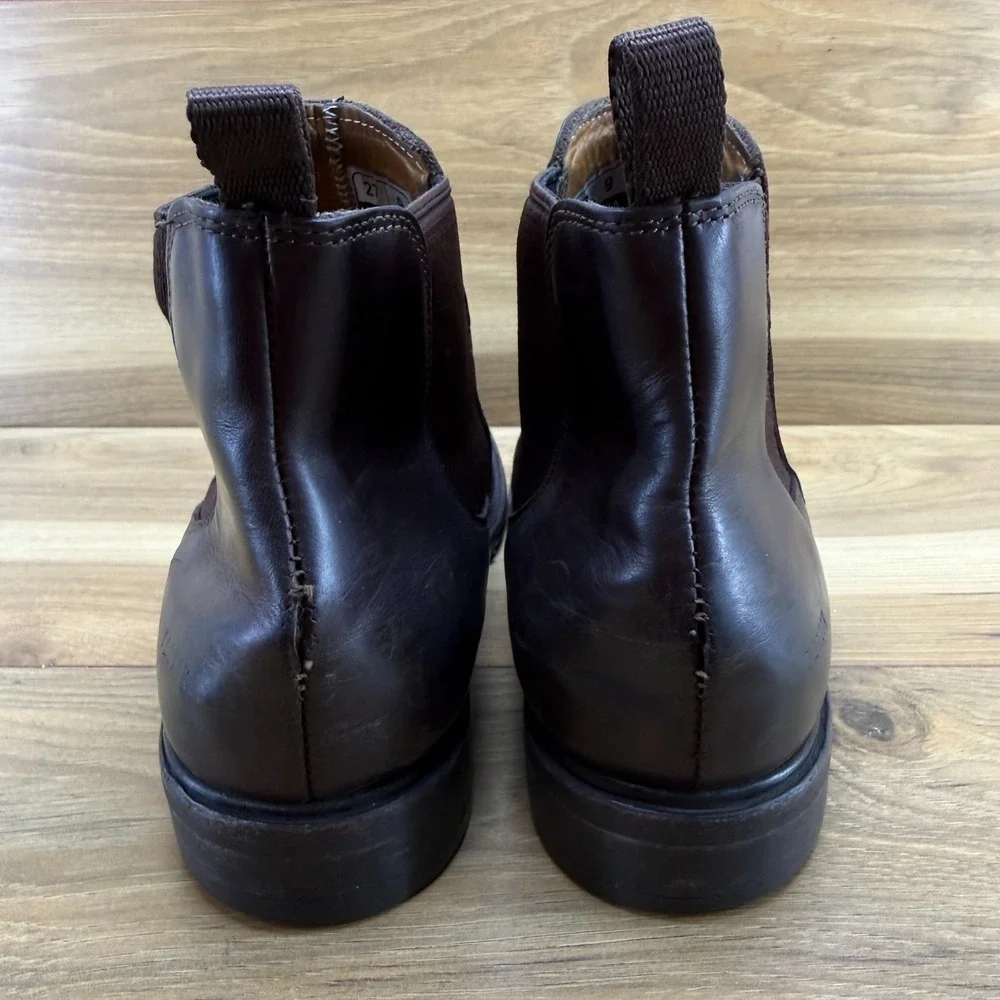 Proxon Chelsea Steel Toe Chelsea Boots Mens 9 Dark Brown Leather Good Year Welt